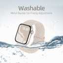 Braided Stretchy Solo Loop Compatible for Apple Watch Band 38mm 40mm 41mm 42mm 44mm 45mm 46mm 49mm for Women Men, Nylon Elastic Straps Wristbands for iWatch Series 11/10 9 8 7 6 5 4 3 SE/Ultra 3 2 1