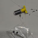 Sevender 16mm Filter Impeller Submersible Pump Rotor Impeller Replacement, Plastic&Metal with Shaft and Bearing, Yellow