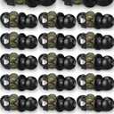 Round Privacy Door Knobs Bulk Matte Black Door Knobs Interior Black Door Knob Stainless Steel Keyless Interior Handle Round Privacy Door Lockset for Bedroom Bathroom Classroom Office Door(20 Pack)