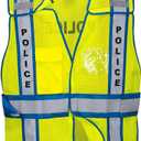 Portwest Public Service Vest Hi Vis Visability Safety Work Wear Gilet Executive ANSI 2 (Yellow)