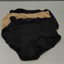 Hanes Women's Comfort, Period. Underwear, Bikini Period Underwear, Super Leaks Period Underwear, 3 Pack, Large