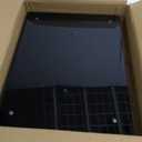 Sooyee Acrylic Serving Tray with Handles,16" x 12" Decorative Tray for Breakfast, Tea, Food, Butler,Coffee,Table Ottoman Vanity Countertop,Black