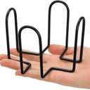 Kingrol 3 Pack Metal Coaster Holders for 4" Round and Square Coasters, 3.15" Height, Hold 6 to 10 Coasters
