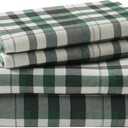 Woolrich Cotton Sheet Set Cottage Charms Print, 100% Cotton Flannel Sheets Warm & Fuzzy Bedding Set Queen Size Sheets, Fitted Pocket Fits Up to 14" Mattress, Queen Finton, 4 Piece