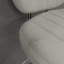 BFTOU White Square Swivel Stool with Wheel for Work SPA Shop Massage Height-Adjustable and Cost-Effective Rolling Stool Chair with Back