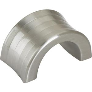 Amerock | Cabinet Finger Pull | Satin Nickel | 1-1/4 inch (32 mm) Center to Center | Concentric | 1 Pack | Drawer Pull | Drawer Handle | Cabinet Hardware