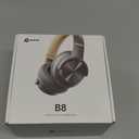 Picun B8 Bluetooth Headphones, 120H Playtime Headphones Wireless Bluetooth with 3 EQ Modes, Low Latency, Hands-Free Calls, Over Ear Headphones for Travel Home Office Cellphone PC (Ashen Golden)