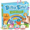 Ditty Bird Musical Books for Toddlers | Fun Children's Nursery Rhyme Book | Rain, Rain, Go Away Book with Sound | Interactive Toddler Books for 1 Year Old to 3 Year Olds | Sturdy Baby Sound Books