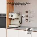 Cable Matters [ETL Listed] 3-Pack Grounded Outlet Switch with On Off, Plug Switch On Off, Single Outlet Adapter, White