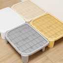 Greywaterproof Cat Mat, 19.69"X15.95"X3.54" Litter Box Mat, Easy Clean, Non-Slip, Urine-Proof Kitty Litter Catcher Mat