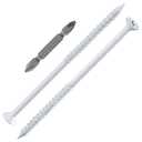 2 x WenSilon(30 PCS) 1/4" x5 White Concrete Screw Anchor White Flat Head for Anchoring to Masonry, Block or Brick Stucco