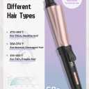 Travel Curling Iron 5 Adjustable Temp, 1 Inch Mini Curling Iron Travel Size with LED Display, Ceramic Mini Hair Curler with Keratin and Argan Oil Infuse, Dual Voltage