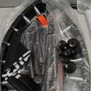 Kanchimi 40" 48" Folding Mini Fitness Indoor Exercise Workout Rebounder Trampoline with Handle, Max Load 330lbs (Black)