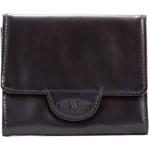 Big Skinny Women's Trixie Leather Tri-Fold Slim Wallet, Holds Up to 30 Cards (Black)