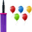 Balloon Pump Hand Held, Inflator Air Pump for Balloons - 2Way Dual Action, 4 Pack