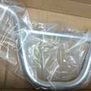 BMX Handlebar 22.2mm Bike Riser Handlebar, Length 680mm, Bicycle Handle Bars Aluminum Alloy Silver