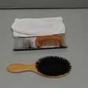 Belula 100% Boar Bristle Hair Brush Set (Medium). Soft Natural Bristles for Thin and Fine Hair. Restore Shine And Texture. Wooden Comb, Travel Bag and Spa Headband Included!