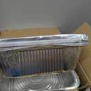 Alpha Living 6 Pack - Disposable Chafing Dish Buffet Set, Half Size Pans, Welded Body Food Warmers for Parties, Fuel Cans Complete Set, Warming Trays (Complete Kit (with Racks))