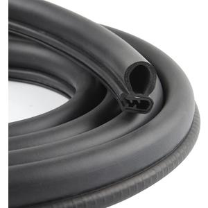 20FT Car Door Weather Strip with Top Bulb, PVC Plastic Trim with EPDM Rubber Seal, for Automotive, Boats, RVs, Trucks & Home Applications