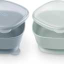 NUK for Nature Suction Bowl and Lid, Leak-Proof Lid, Microwave, Freezer, & Top Rack Dishwasher Safe, BPA-Free (2 Count (Pack of 1))