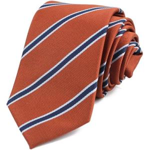 Men’s 2.75" Width Skinny Slim Ties | Liquid & Stain Resistant | Missionaries | Prom | Weddings (Brown)