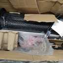 SereneLife Infrared Patio Heater, Electric Patio Heater for Indoor/Outdoor Use, Portable Heater, 900 W, for Restaurant, Patio, Backyard, Garage, Decks (Black)