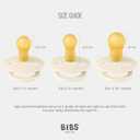 Bibs Pacifiers Color Collection, Set of 2 BPA-Free Latex Pacifiers Made in Europe, Round Nipple Baby Pacifier.