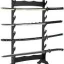 8 Tier Sword Display Stand Floor, Multilayer Katana Stand Floor, Wooden Sword Rack Floor Stand, Japanese Samurai Sword Holder (8 floors)