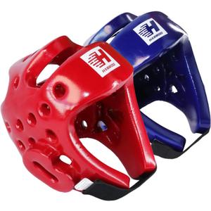 Taekwondo Sparring Head Guard, Competition Protection Headgear for Taekwondo, Karate and Martial Arts (Small, blue and red)
