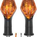 2Pcs Motorcycle Turn Signals Indicator Light Compatible with Honda NC700 NC750 CTX700 CBR500 CBR650 MSX125 CMX300 CB400F 650F CBR650F CRF250L Motorcycle Winker Indicator (Amber)