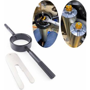 Universal Motorcycle Fork Spring Compressor Tool Kit  Works with Most Inverted (USD) Streetbike Forks, CNC Machined from Aircraft-Grade 6061 Aluminum