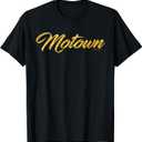 Motown Shirt, Detroit Michigan Motor City Music T-Shirt, Medium