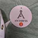 ANRABESS Womens Tops Short Sleeve Henley Shirts Summer V Neck Color Block Tunic T Shirts Casual Blouses Work Trendy Clothes Medium Light Green, Medium