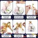 Baderke 6 Set Class of 2025 Graduation Gifts Baskets Includes 6 Empty Paper Gift Baskets 6 Clear Cellophane Bags and 10 Pull Bows for 2025 Graduation Birthday Party Decorations