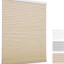 MYshade 1.5-Inch Cellular Cordless Light Filtering Shades, Honeycomb Window Blinds for Soft Daylight & Privacy, Thermal Insulation, Child Safe, Inside or Outside Mount (54" W x 72" H, Beige)