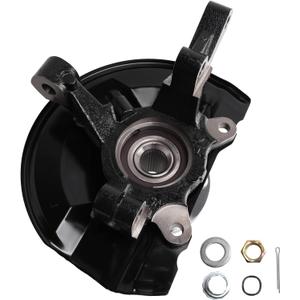 Front Left Steering Knuckle & Wheel Bearing Hub kit Compatible with 2007-2012 Caliber & 2007-2017 Compass & 2007-2017 Patriot 2.0L 2.4L engine 4WD AWD FWD Trans，Replaces# 698-411 5085703AF