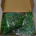 Janinka 10 Pcs Artificial Boston Fern Plants Fake Boston Fern Stems UV Resistant Faux Plants Artificial Outdoor Plastic Bushes Bulk for Hanging Office Porch Window Home Decor