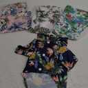 Weewooday 4 Pieces Pet Summer T-Shirts Hawaii Style Floral Pet Dog Shirt Breathable Cool Clothes Beach Seaside Puppy Sweatshirt for Small Puppy(Floral Style,Large)