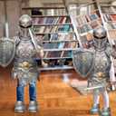 12 Sets Medieval Knight Armor Costume Craft Kit Knight Party Decorations Paper Helmets Armor Toy Swords Shield Costume Favor Gift for Halloween Medieval Dress up Activity Party Favor Decoration
