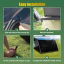 RV Awning Sun Shade Screen, 90% UV Blocking Mesh & 600D Waterproof Oxford Fabric, Retractable RV Shade Screen for Campers, Trailers, Motorhomes (No Curtain, 8'X20'3'' for 21 ft Awning)