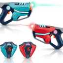 Laser Tag Set of 2, Lazer Tag Game with LED Score Display Vests for Kids,Teens & Adults, Birthday Gift Toys for Kids Ages 8 9 10 11 12+Year Old Boy & Girls