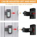 QIBOX Anti-Theft Video Doorbell Mount Compatible with Video Doorbell 4/3/3 Plus/2/1/(2020 Release), Adjustable No-Drill Mounting Bracket Wedge Adapter Holder Accessories for Home Rentals Office Room