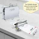 40.9''x15.5" Folding Dough Sheeter,Manual Stainless Steel Dough Machine,dough sheeter machine for home,(ith Sheeter Board) Thickness AdjustableSuitable for home and commercial use