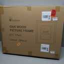 Axeman 22x28 Natural Solid Oak Wood Picture Frame with 18x24 Mat, Premium Rustic Wooden Photo Frames with Tempered Glass, Poster Photo Frame for Gallery Wall Hanging, 3 Packs