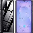 SPIDERCASE for Samsung Galaxy S25 Edge Case Waterproof, Built-in Screen&Camera Lens Protector, [IP68 Underwater][12FT Military Grade Shockproof] Phone Case, Purple/Clear