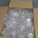 40 Pack 12oz Diamond Plastic Wine Glasses, Disposable Stemless Wine Cups - Shatterproof, Unbreakable & BPA-Free, Recyclable Drinkware for Wedding Reception, Birthday Party, New Year, Holidays & Events (Clear)