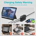 65W Charger Compatible with Microsoft Surface Pro 11, 10, 9, 8, 7+, 7, 6, 5, 4, 3, X, Power Adapter for Windows Surface Laptop 7/6/5/4/3/2/1, Go Tablet, Book 3/2/1, Support 44W, 36W, LED, 10FT