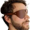 Andean Leather - Leather Eye Patch, Eye Patches for Adults, Pirate Eye Patch, Medical Eye Patch for Right and Left Eye (Brown)