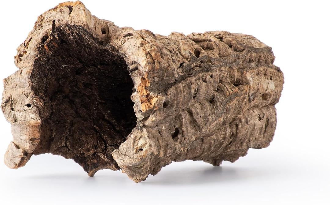 Galpagos (05505) Natural Cork Bark for Reptiles  Ideal for Bearded Dragons, Snakes, and Geckos  Climbing Accessory for Terrariums, Turtle Tanks, and Bird Cages, Tube 7  9, Natural