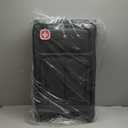 SwissGear Sion Softside Expandable Luggage, Dark Grey, Checked-Large 29-Inch